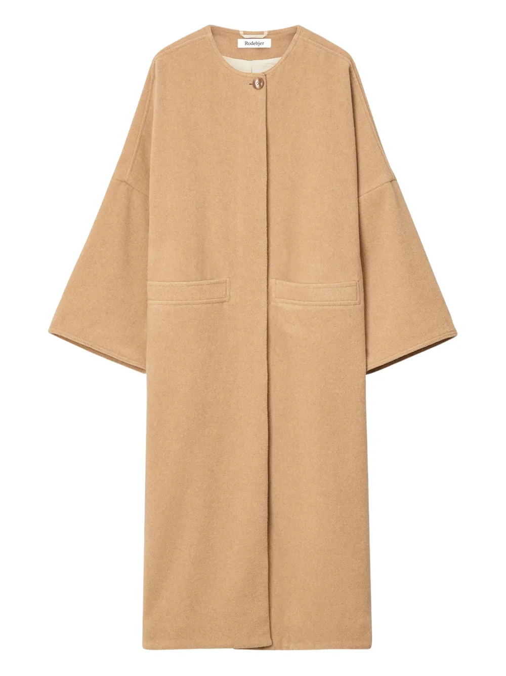 Rodebjer Nusa Bell-sleeve Coat In Brown