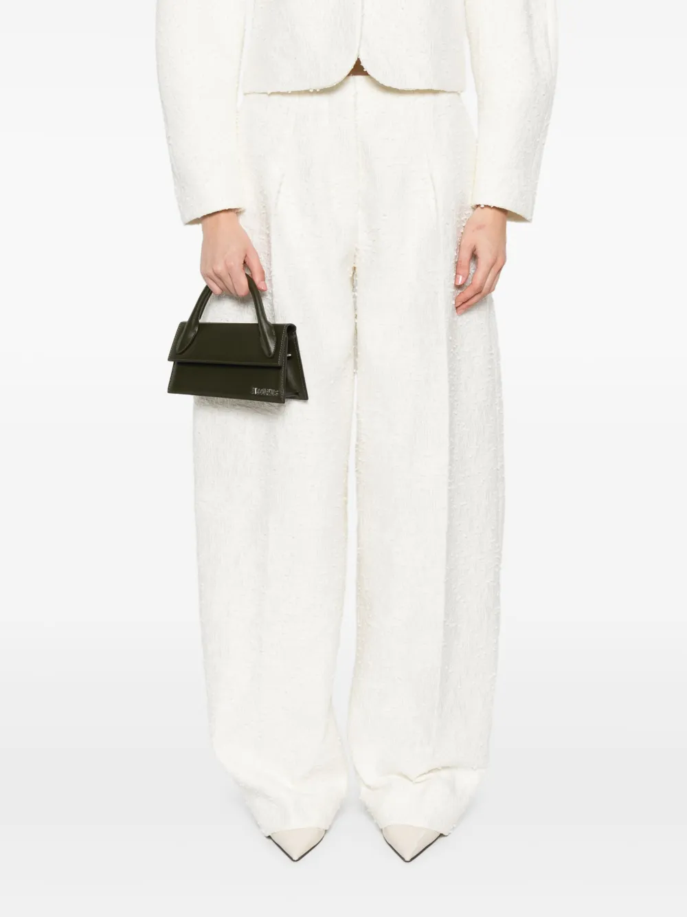 Jacquemus Le Chiquito Long shopper met handvat - Groen