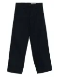 White Sand cuffed button-fly trousers - Blue