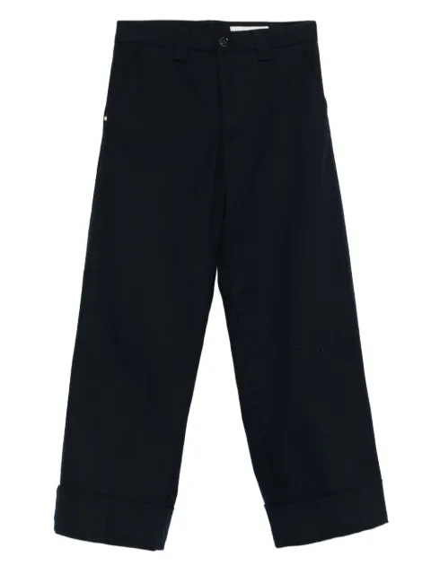 White Sand cuffed button-fly trousers