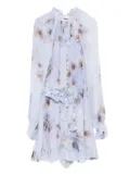 ZIMMERMANN floral ruffled playsuit - Purple