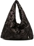 la milanesa plush-effect shoulder bag - Brown