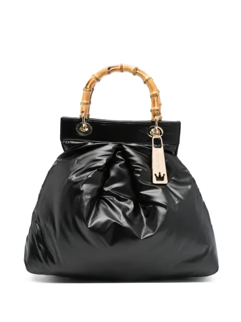 la milanesa quilted bamboo-handle tote bag