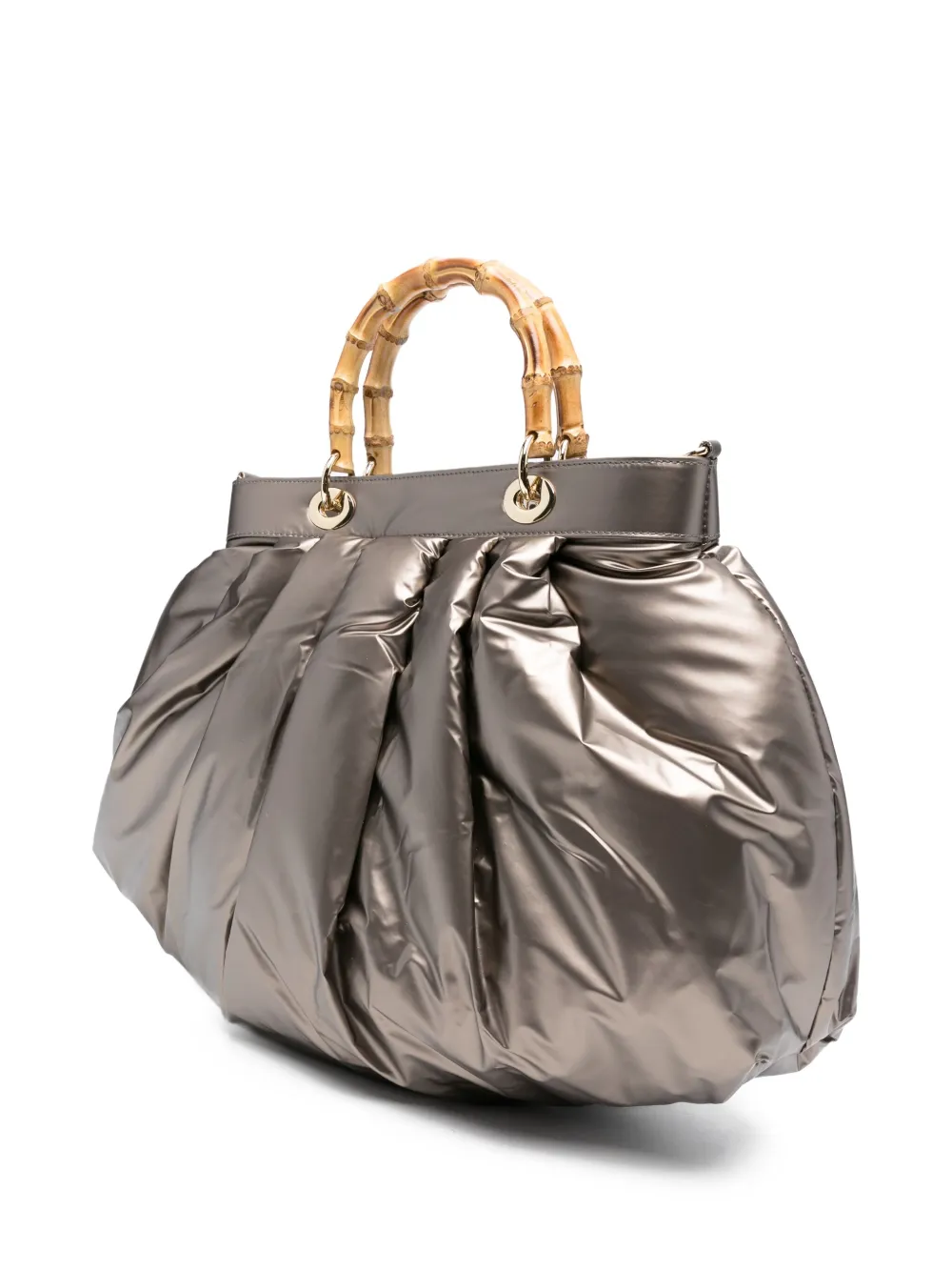 la milanesa bamboo-handle quilted tote bag | Image 2