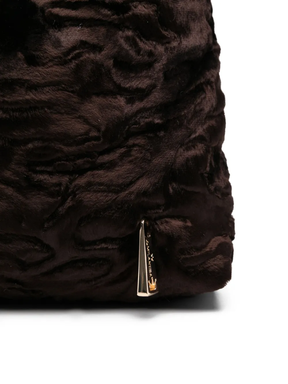 la milanesa Shopper met textuur Bruin