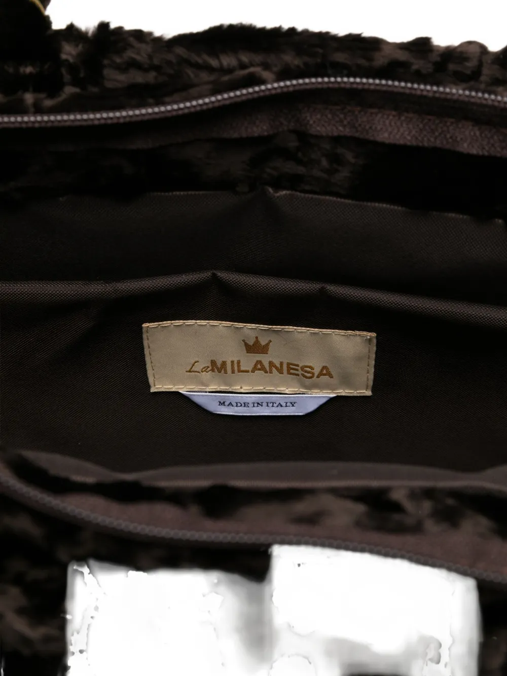 la milanesa Liliana floral-pattern tote bag Bruin