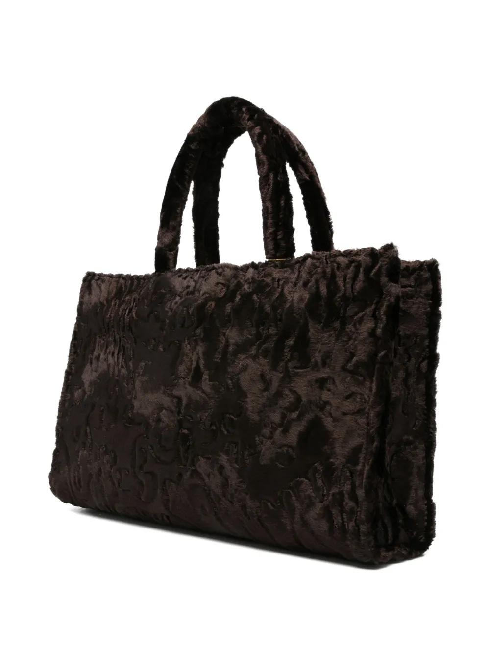 la milanesa Liliana floral-pattern tote bag Bruin