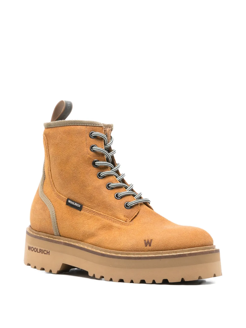 Woolrich lace-up platform boots Brown