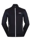 BOSS contrast-panel zip-up jacket - Blue
