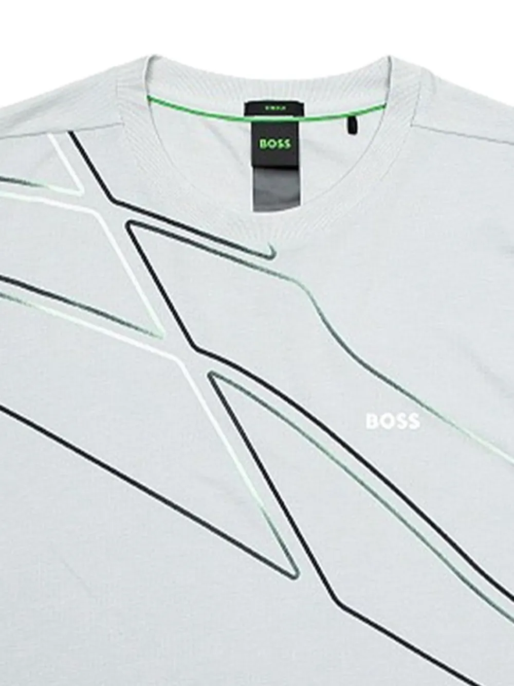 BOSS graphic-print T-shirt - Grijs