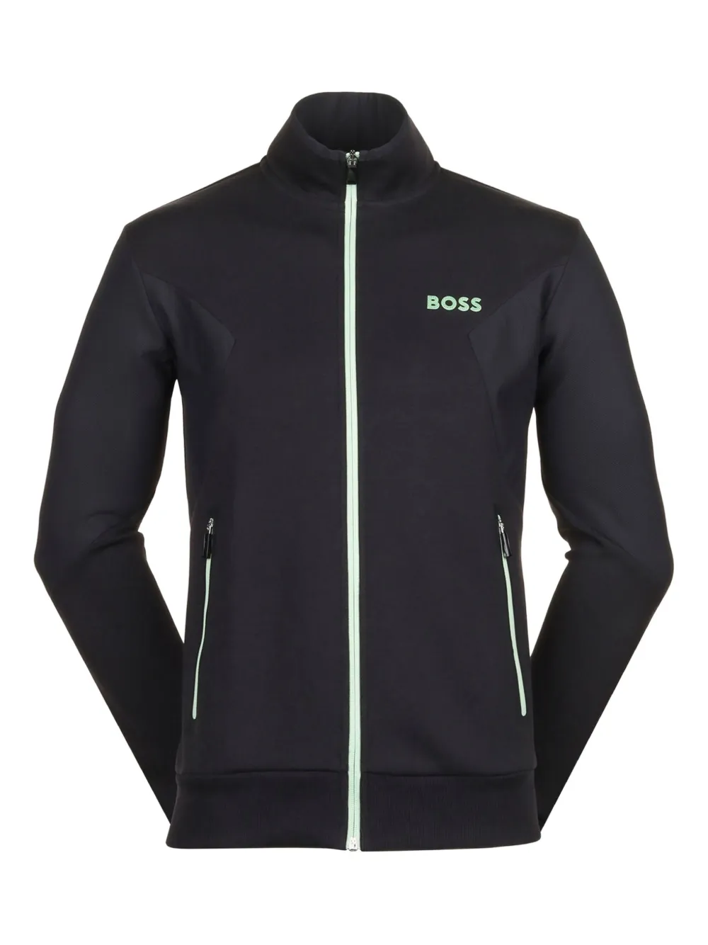 BOSS Jack met ritssluiting en logo Grijs
