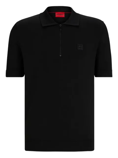 BOSS half-zip logo polo shirt