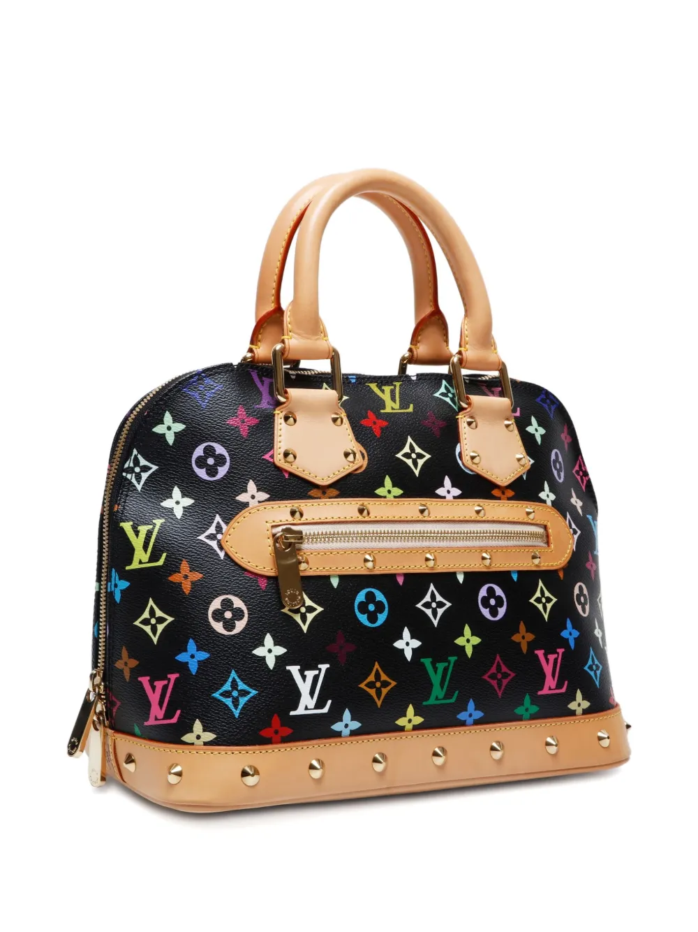 Pre-owned Louis Vuitton 2004 Arma Monogram Tote Bag In Black