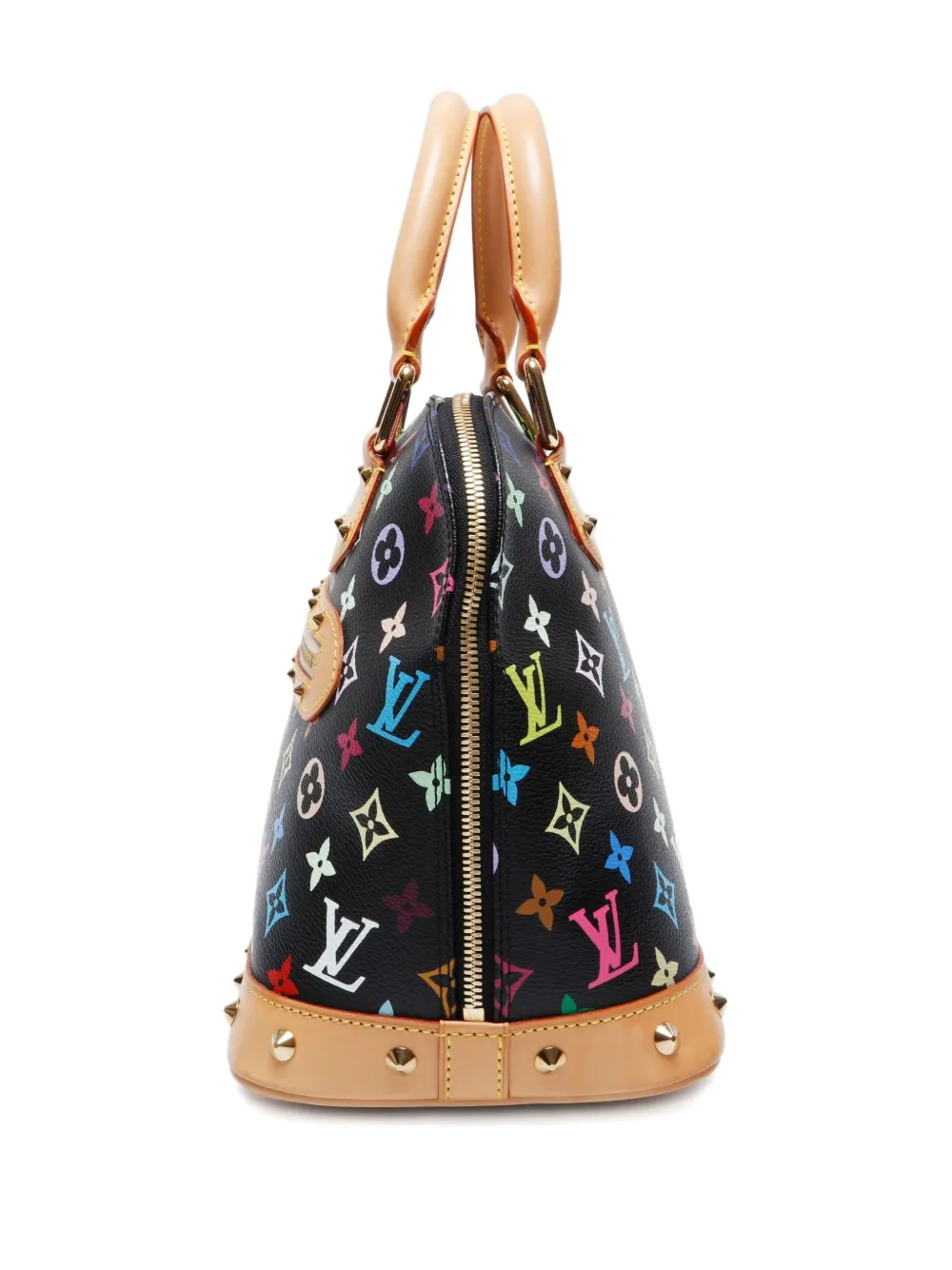 Pre-owned Louis Vuitton 2004 Arma Monogram Tote Bag In Black