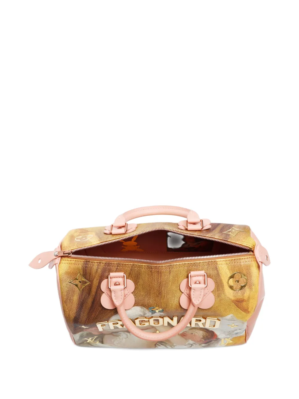 Pre-owned Louis Vuitton 2020s Fragonard Speedy 30 Handbag In Pink