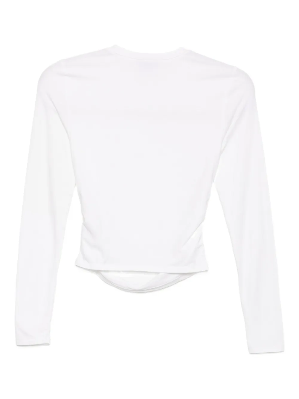 James Perse Jersey top met ruches - Wit