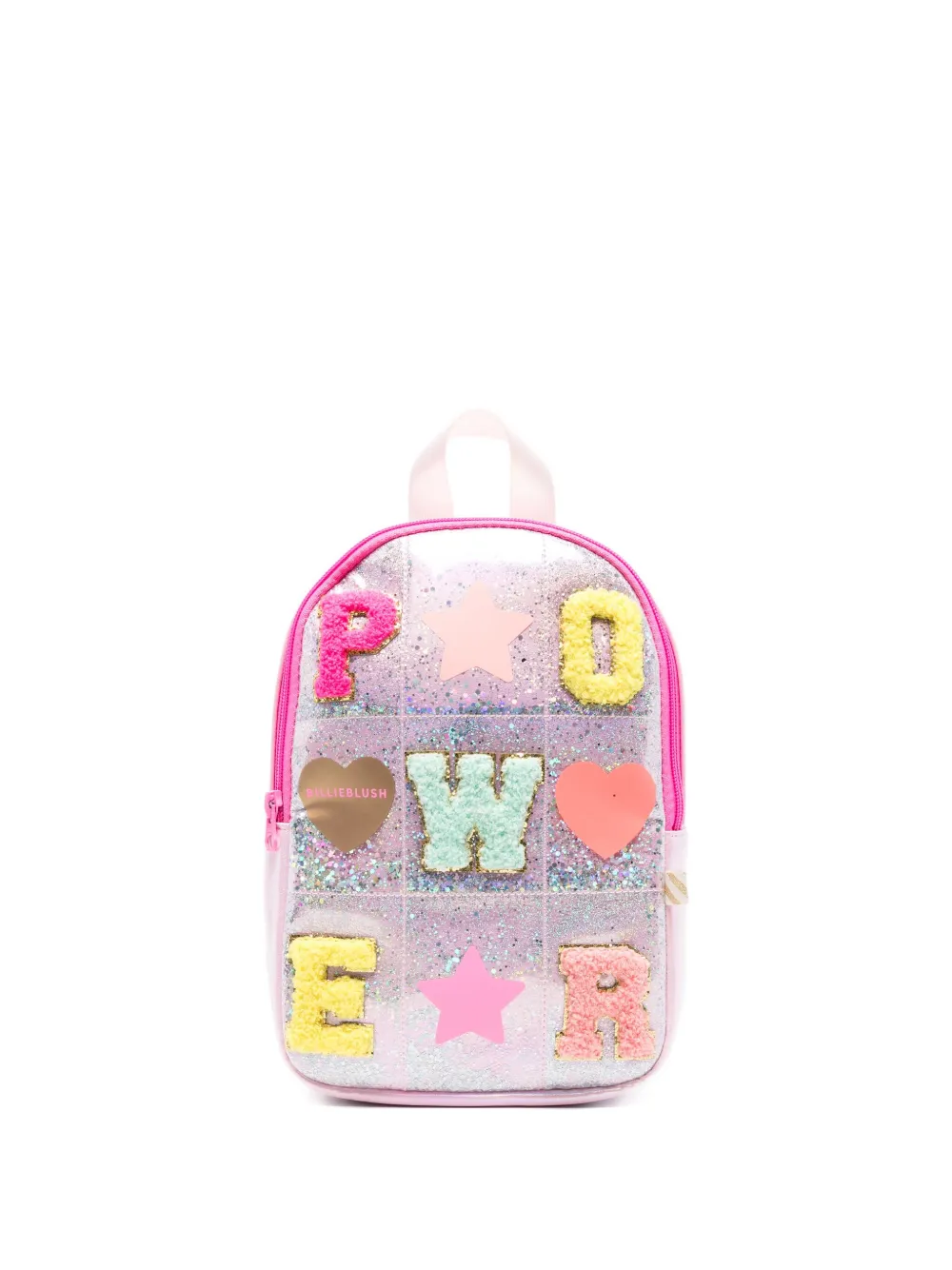 Billieblush Power glitter-embellished backpack Roze