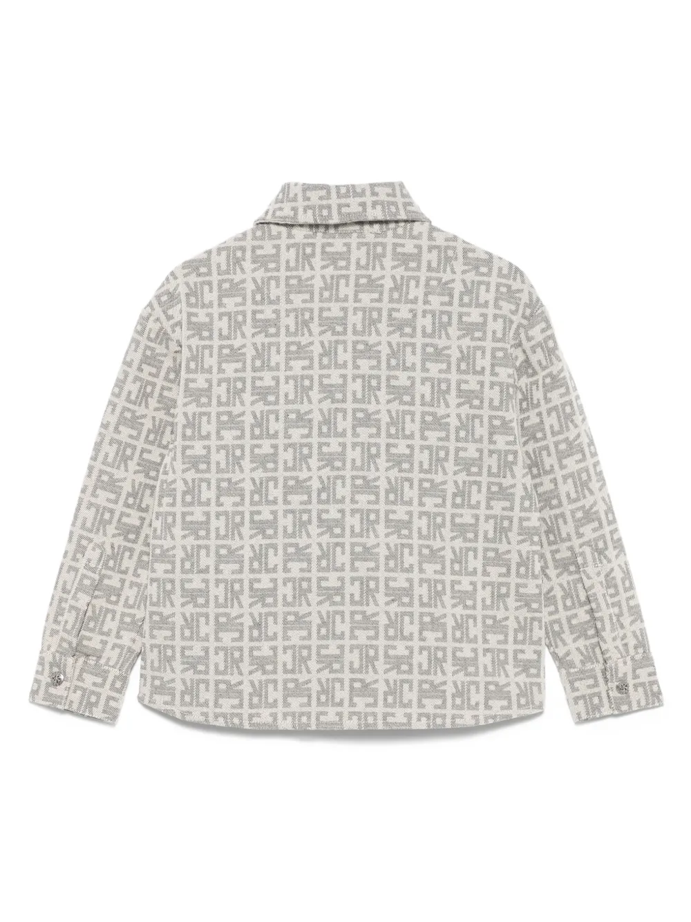 John Richmond Junior Shirt met monogram-print Grijs