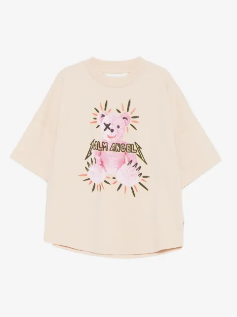 Palm Angels Kids playera con motivo de oso