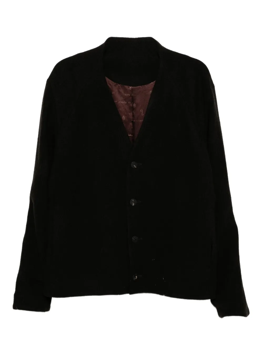 Devoa camel cardigan | Black | Image 1
