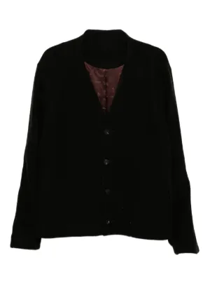 yohji Yamamoto ダメージカーディガン Yohji Yamamoto ダメージ カーディガン | ブラック | FARFETCH JP