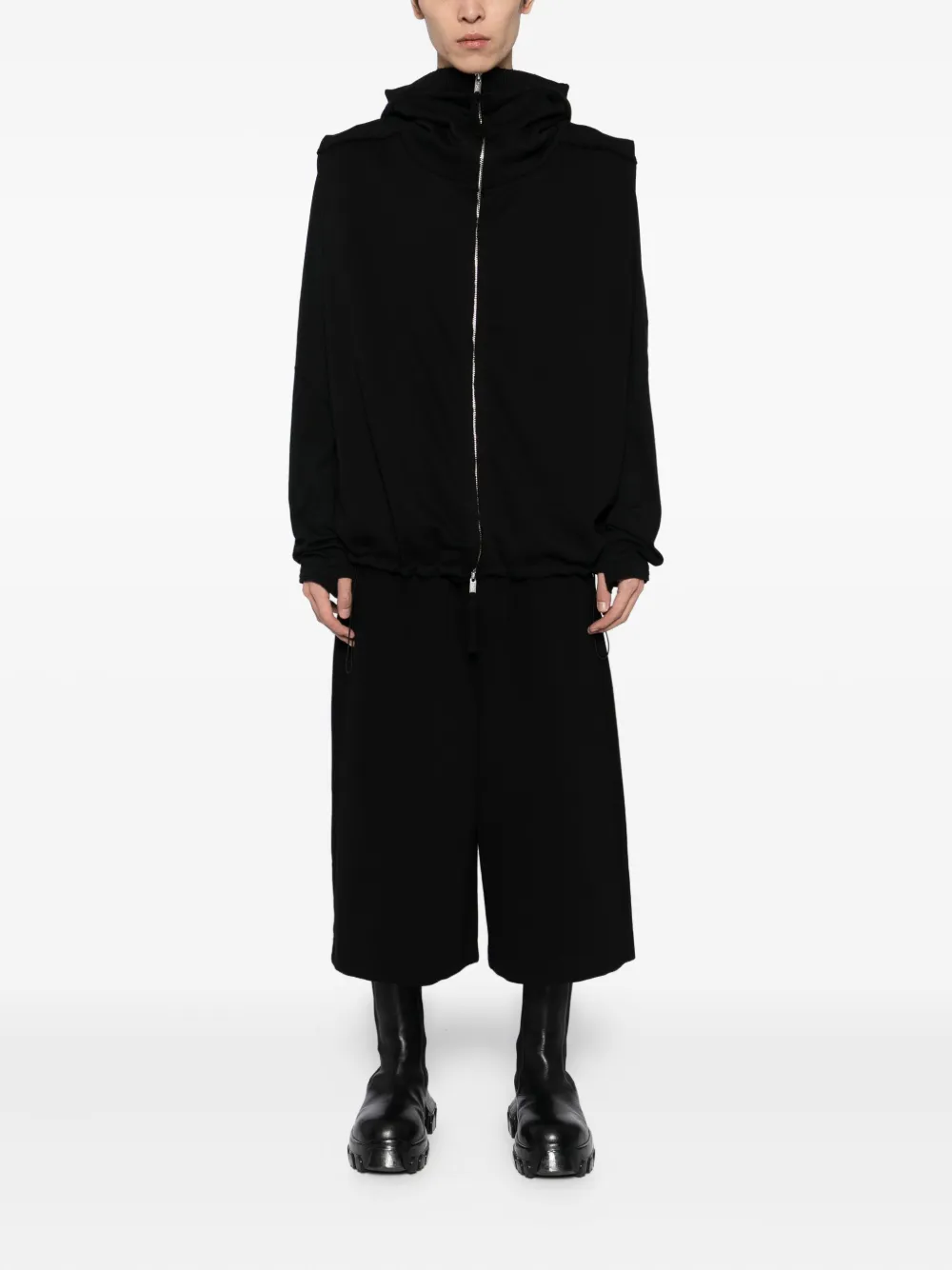 Thom Krom Cropped broek - Zwart