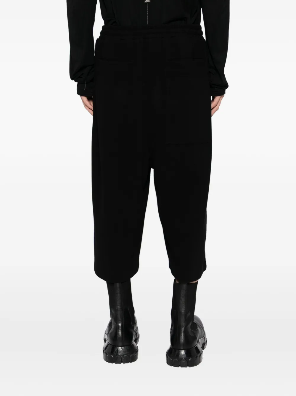 Thom Krom Cropped Trousers In Black