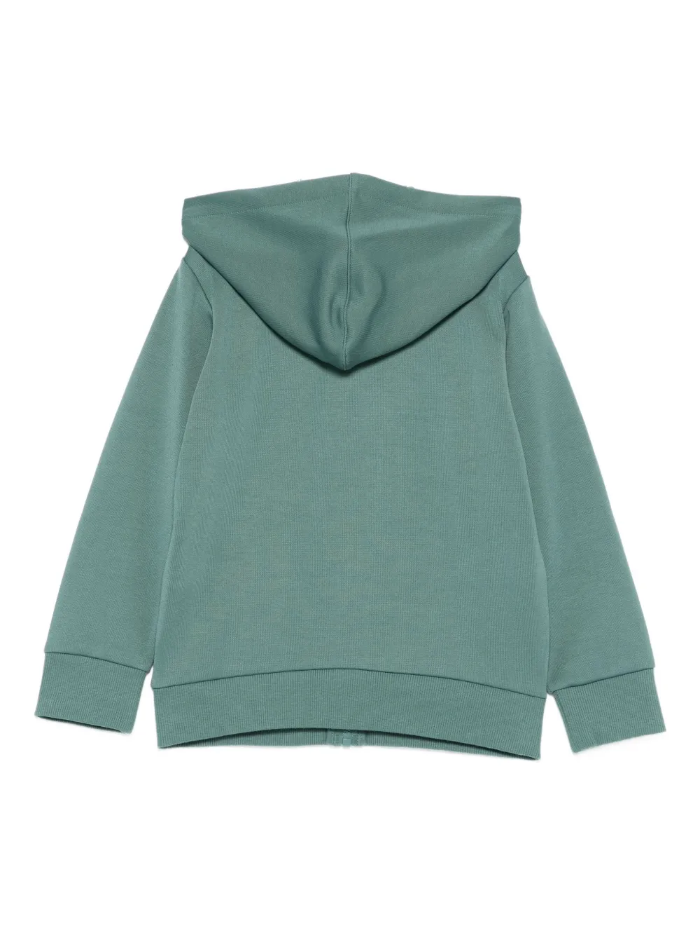 Emporio Armani Kids Sweater met capucho rits en logodetail Groen
