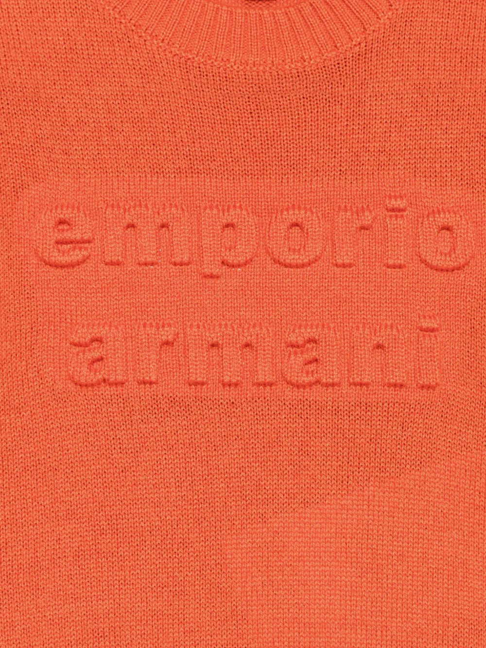 Emporio Armani Kids Trui met logo-reliëf Oranje
