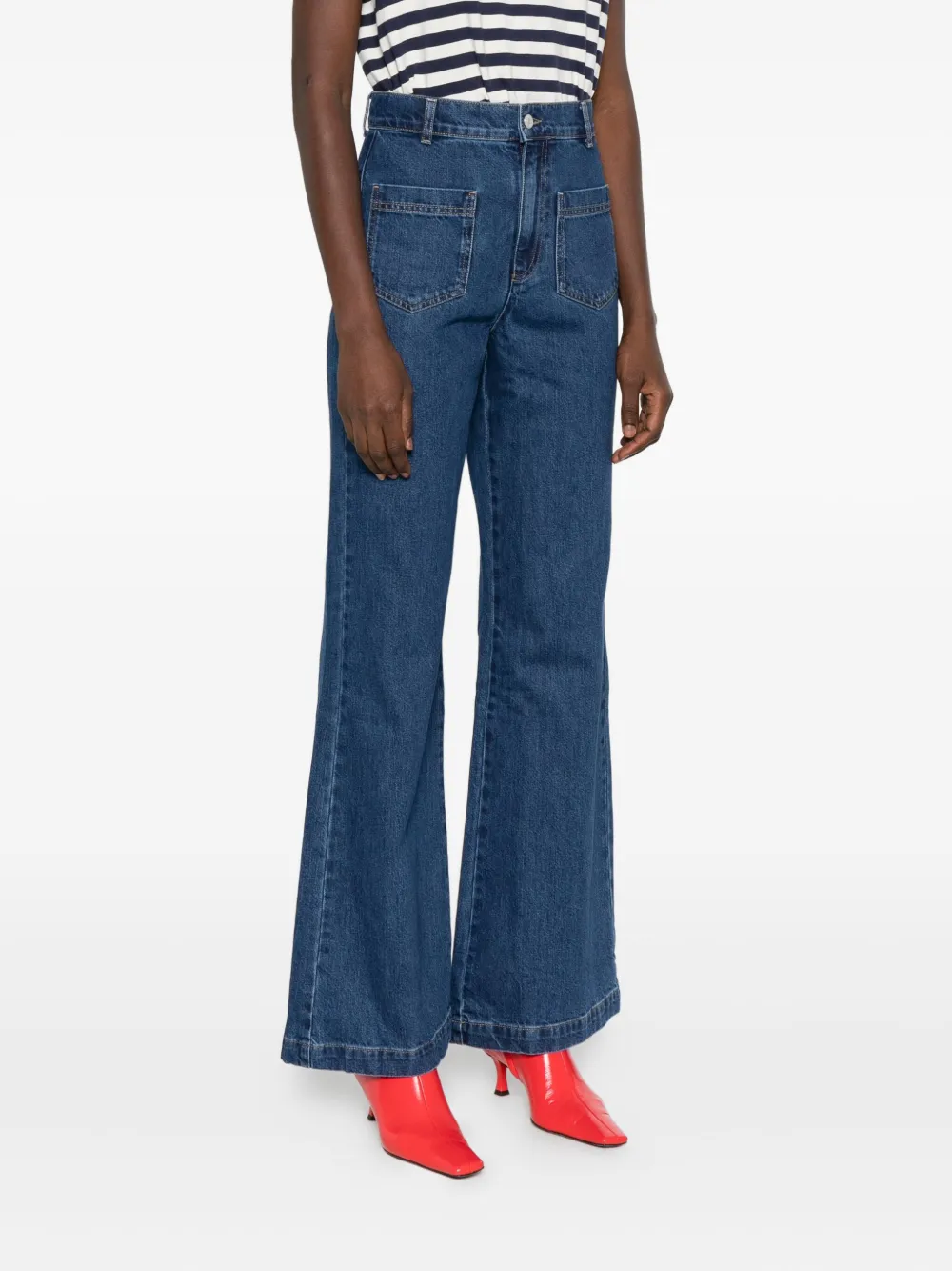 The New Society Pocket Jeans In Blue