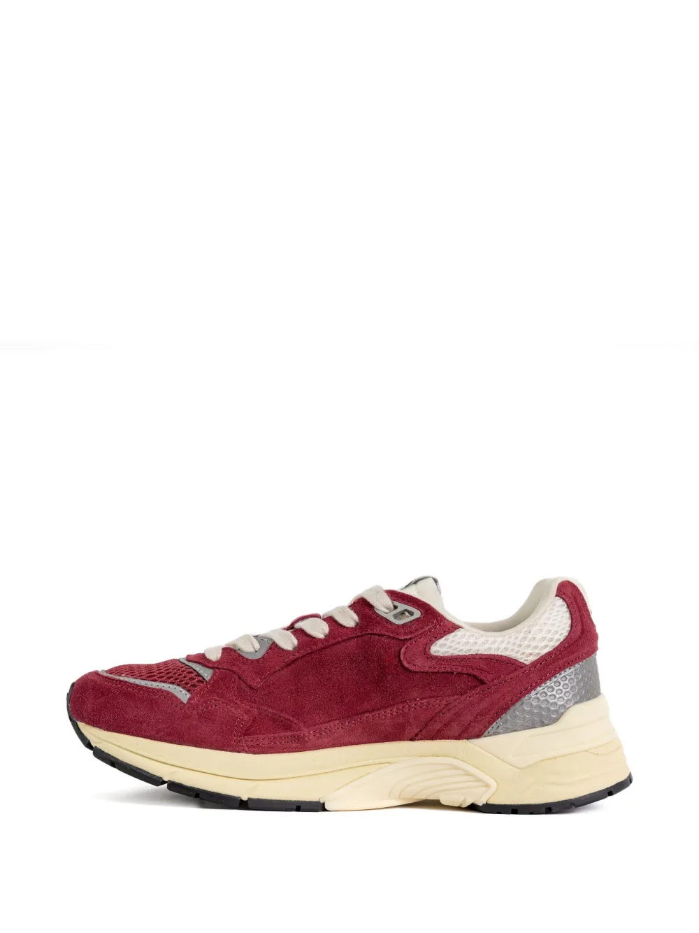 Autry suede-panel mesh-upper sneakers Red