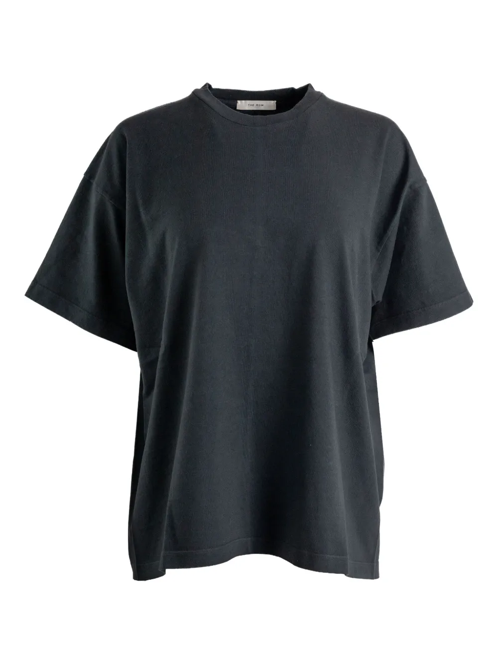 The Row Lavinia Cotton T-shirt In Black