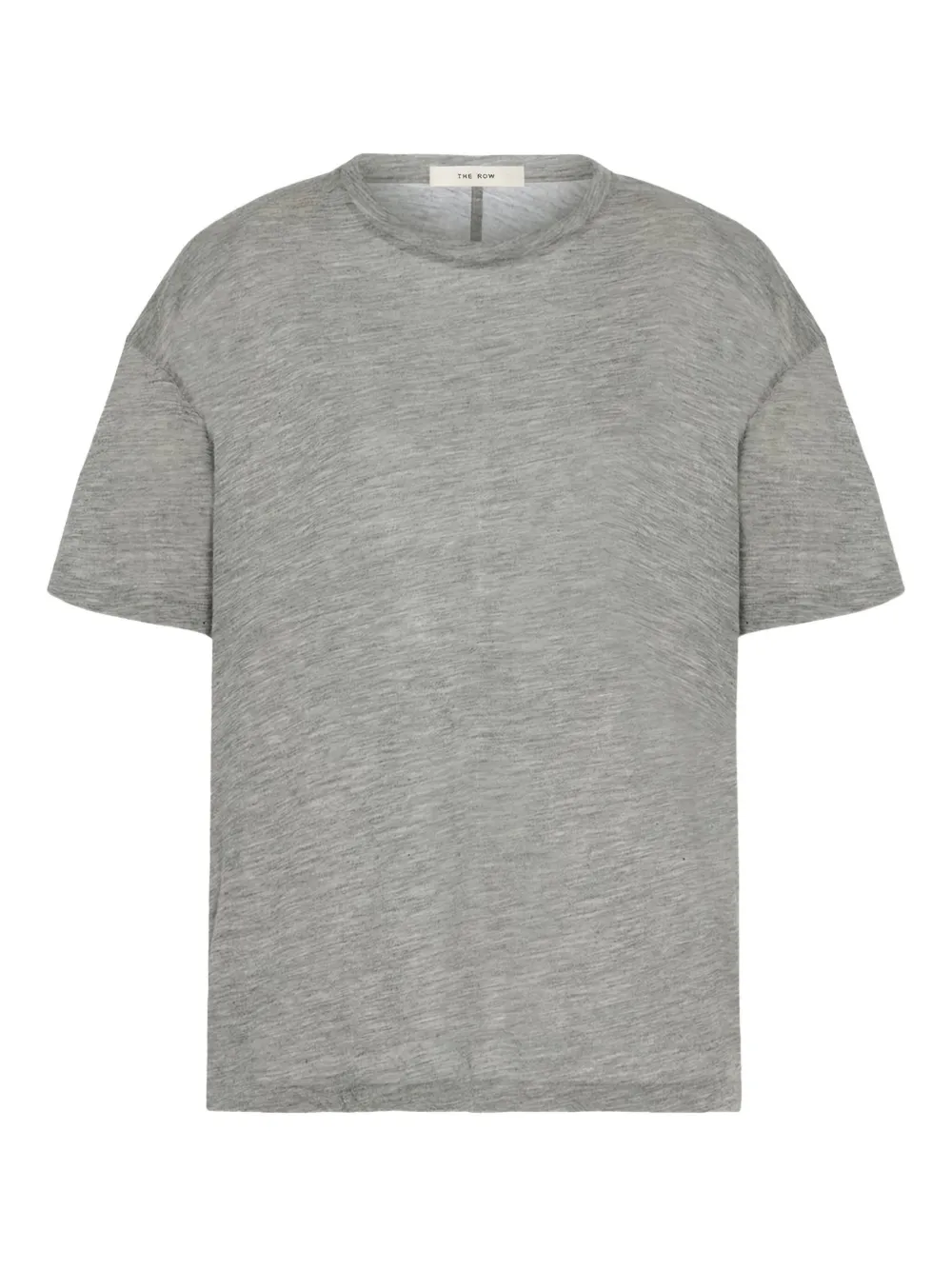The Row Short-sleeve Cashmere T-shirt In Gray