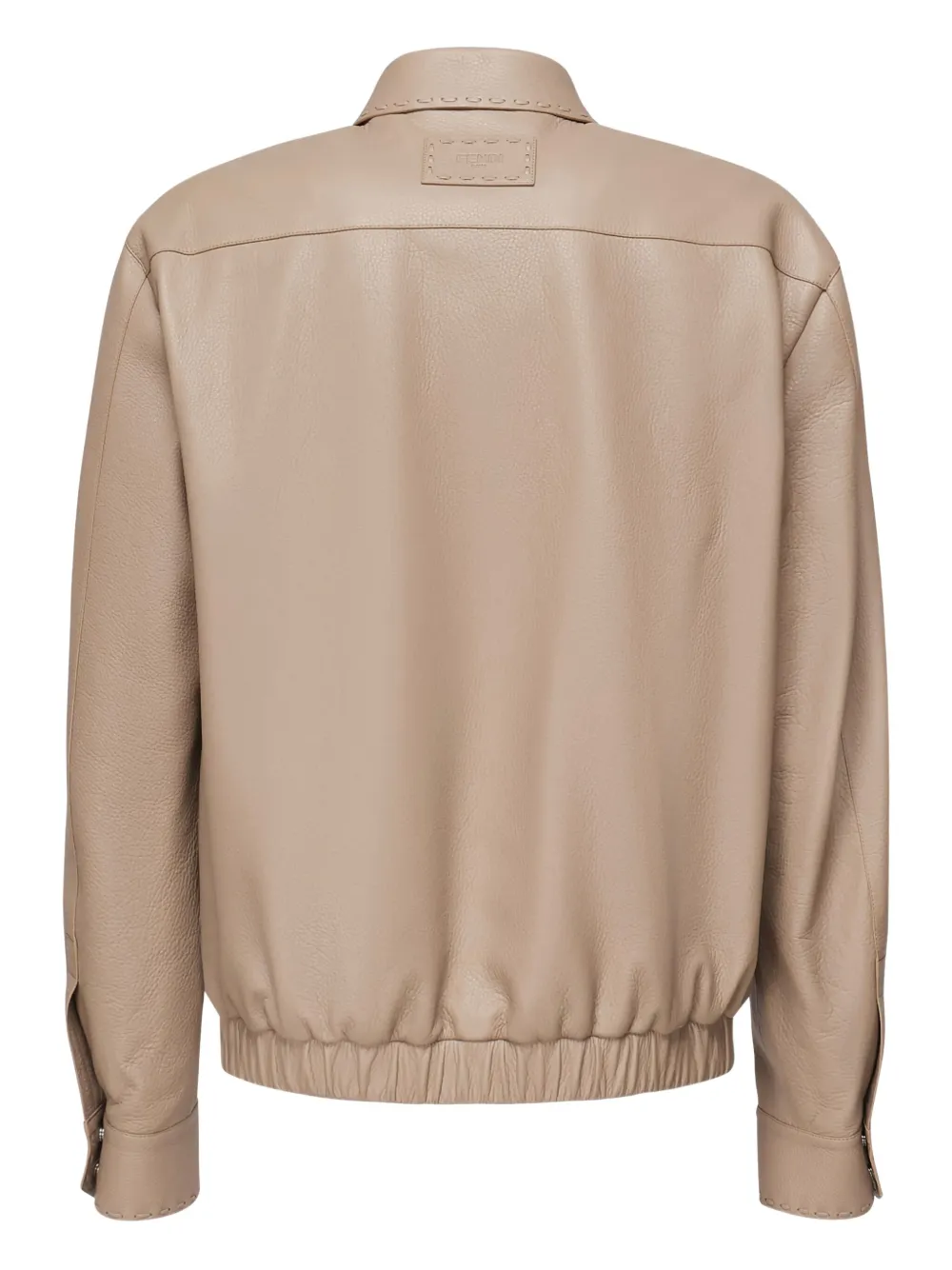 FENDI leather shirt jacket Beige