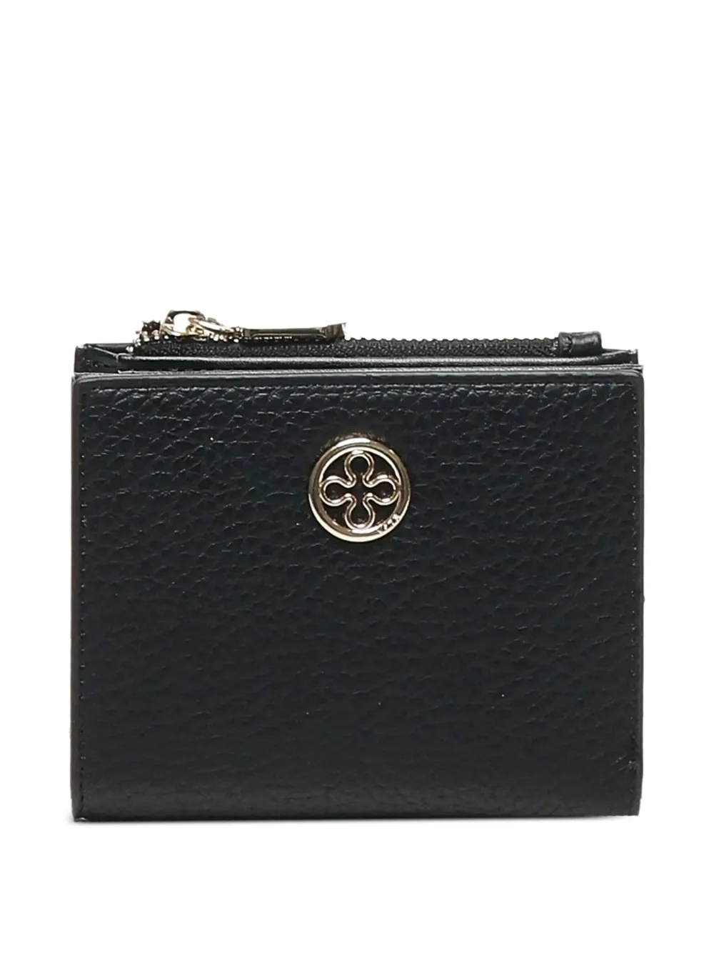 V°73 logo-plaque zip-top wallet | Black | Image 1