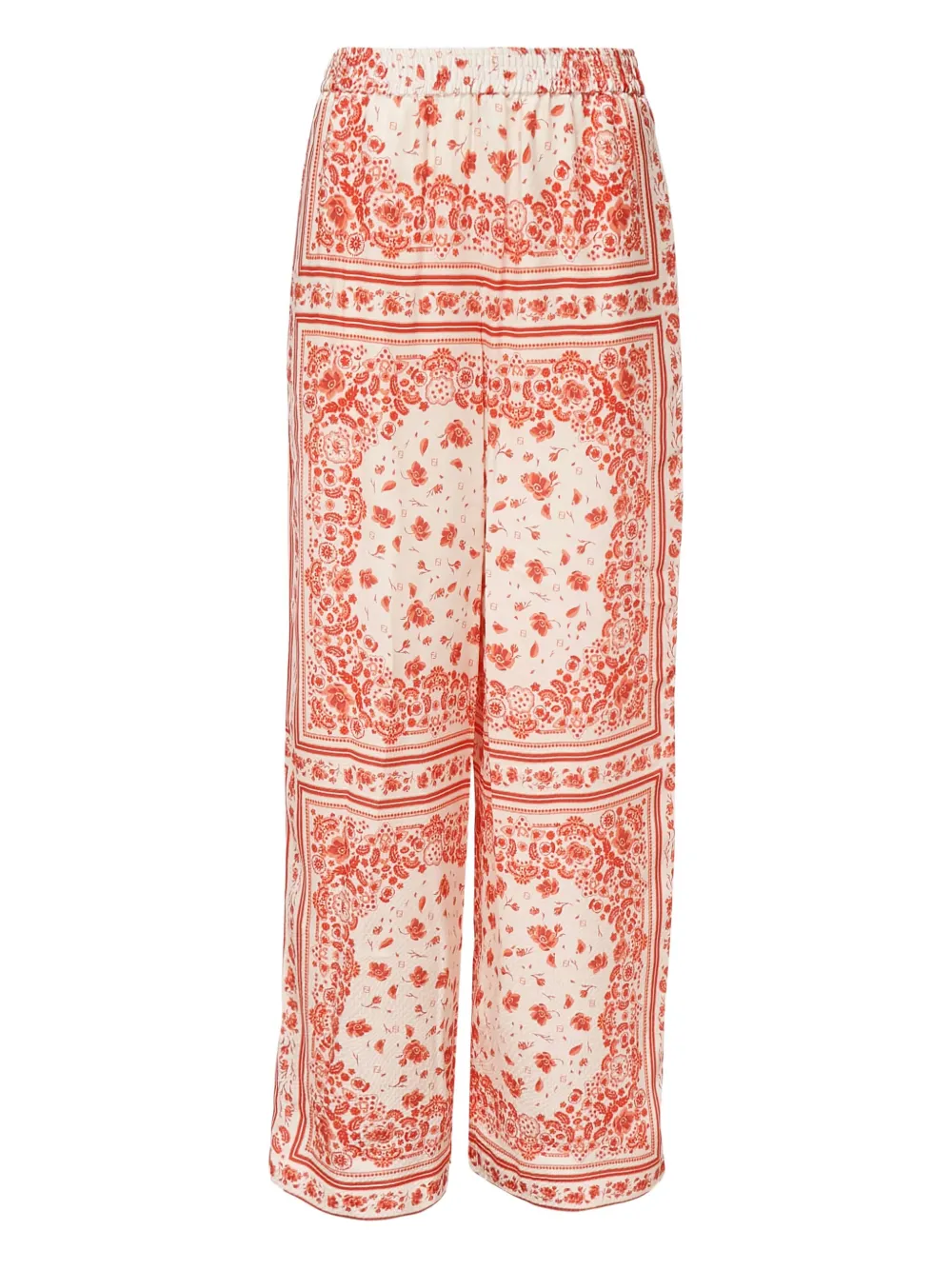 FENDI bandana-print trousers Wit