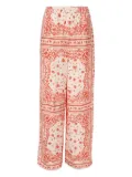 FENDI bandana-print trousers - White
