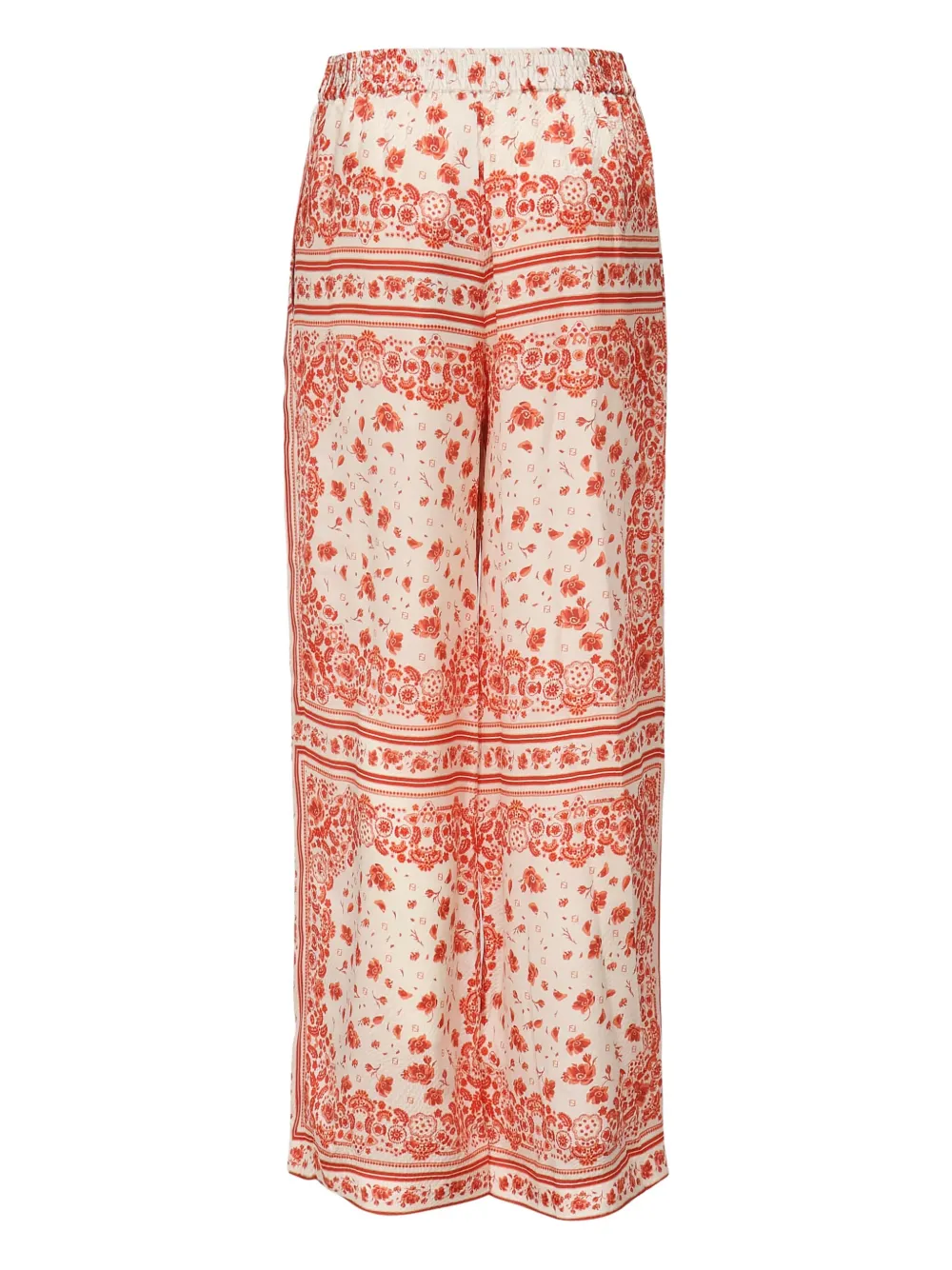 FENDI bandana-print trousers - Wit