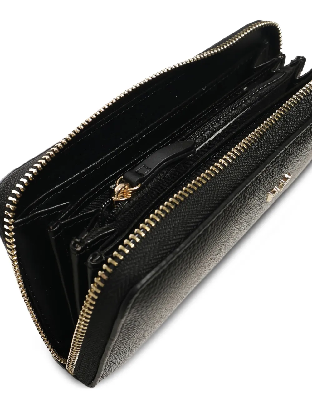 V73 Zip-around Wallet In Black