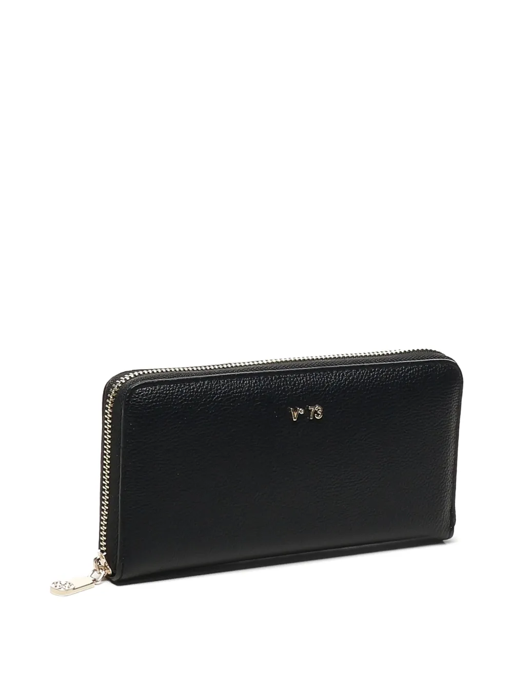 V73 Zip-around Wallet In Black