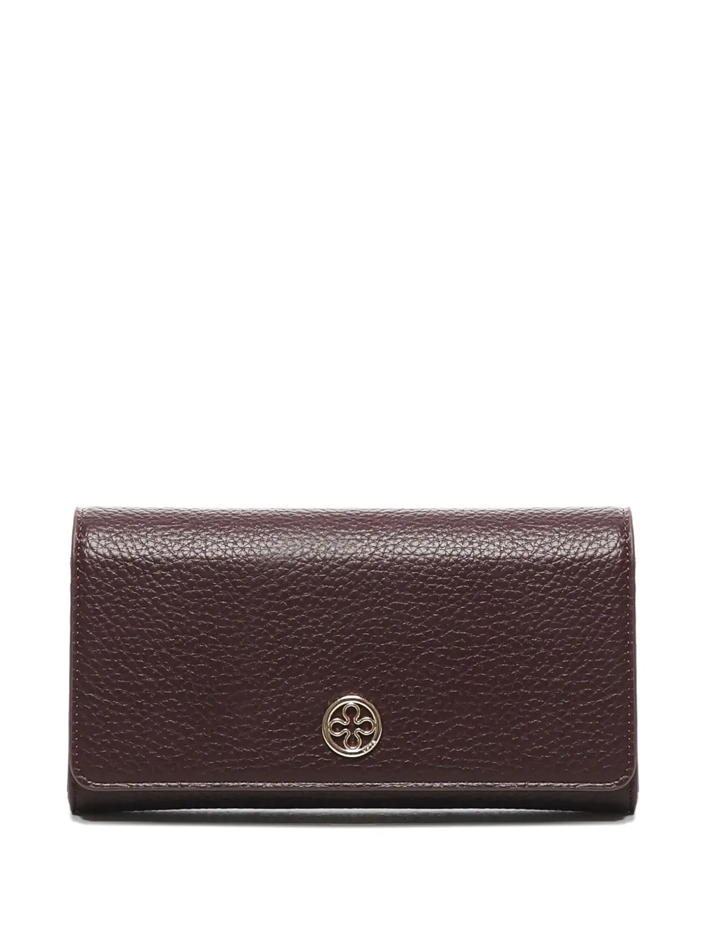 V73 Embossed Logo-plaque Wallet In Brown