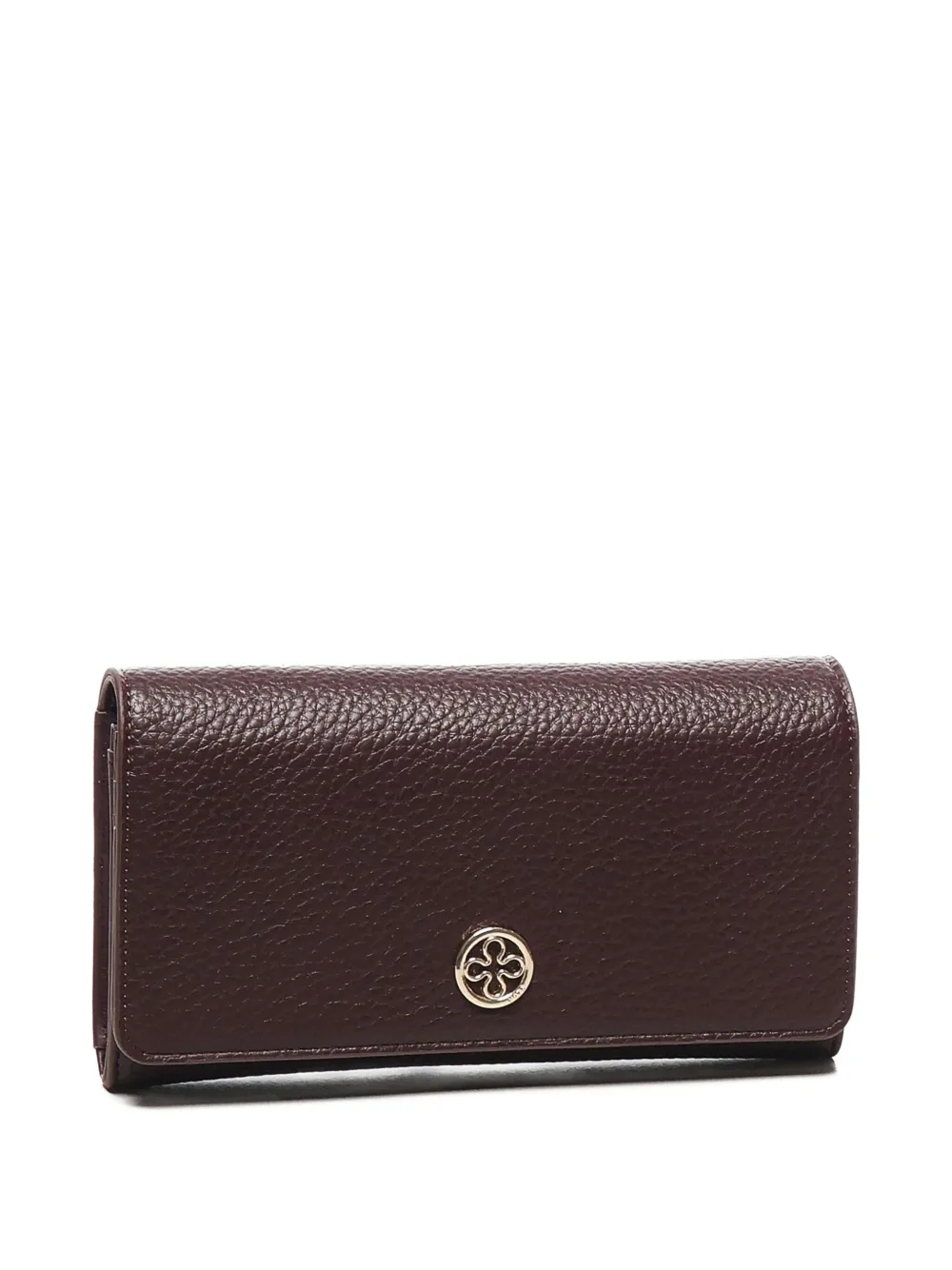 V73 Embossed Logo-plaque Wallet In Brown