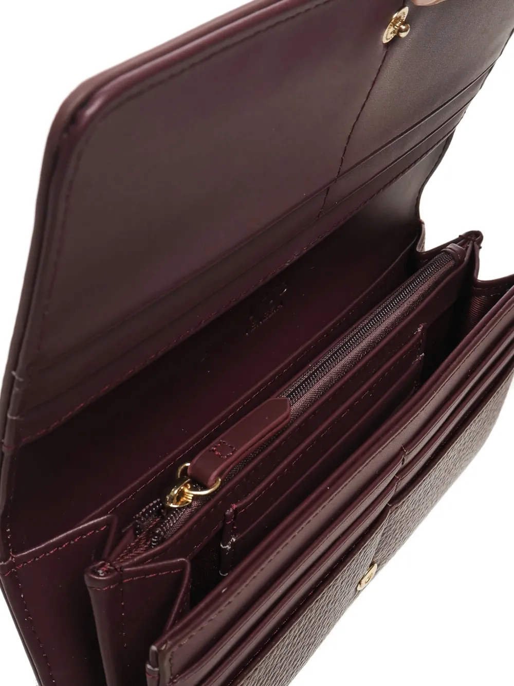 V73 Embossed Logo-plaque Wallet In Brown