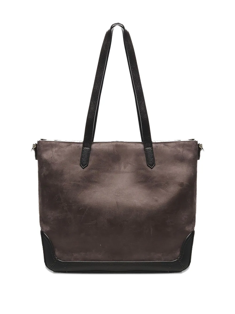 V73 Lock-detail Top-handle Shoulder Bag In Gray