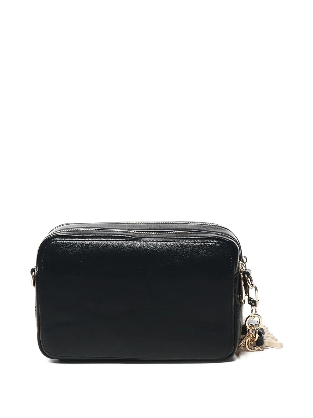 V°73 double-zip charm shoulder bag - Zwart