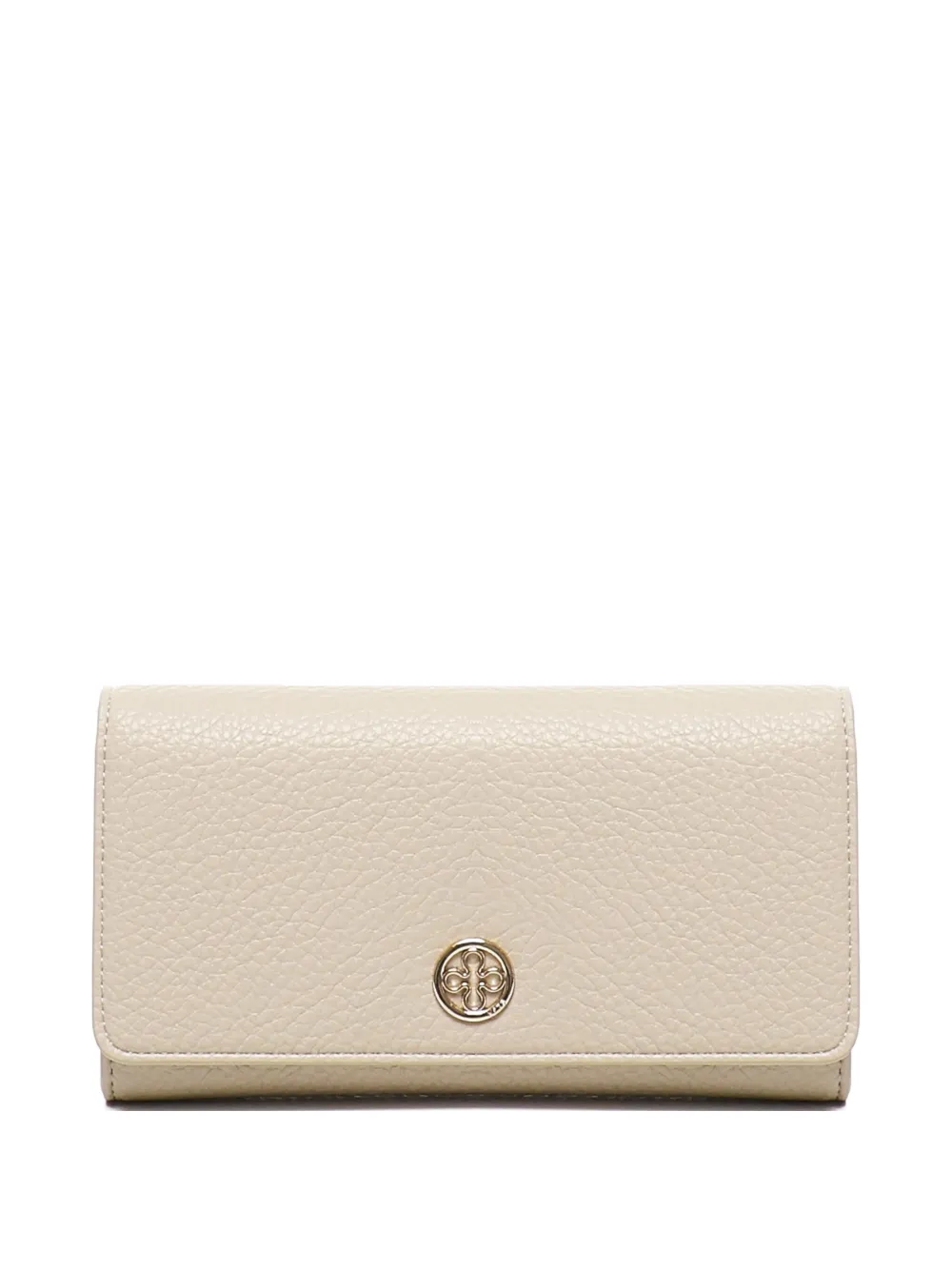 V°73 logo-plaque snap wallet | Neutrals | Image 1