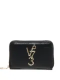 V°73 zip-around logo-plaque purse - Black