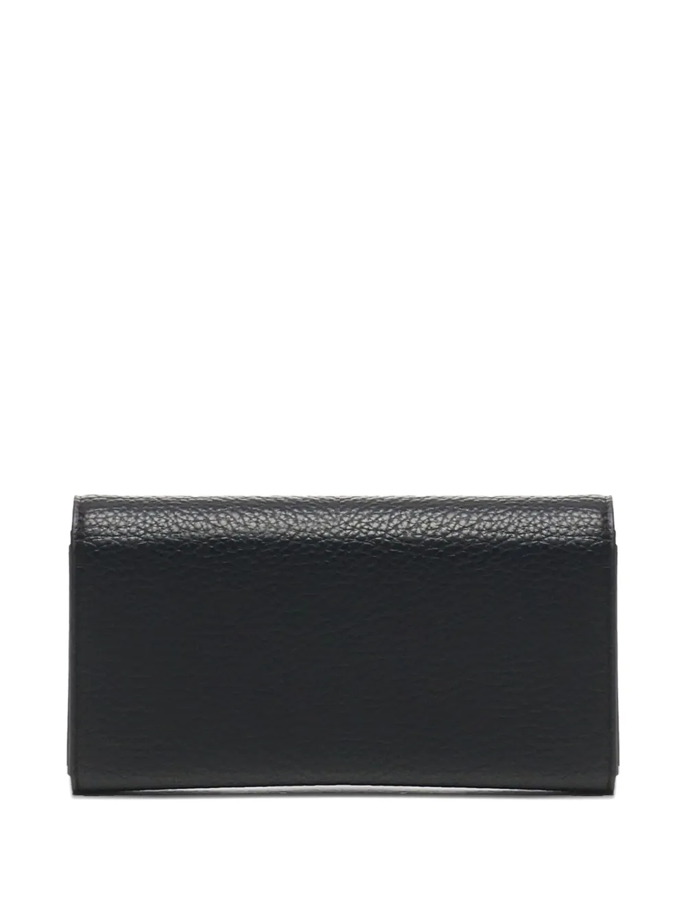 V73 Snap-closure Logo-plaque Wallet In Black