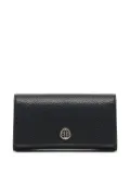 V°73 snap-closure logo-plaque wallet - Black