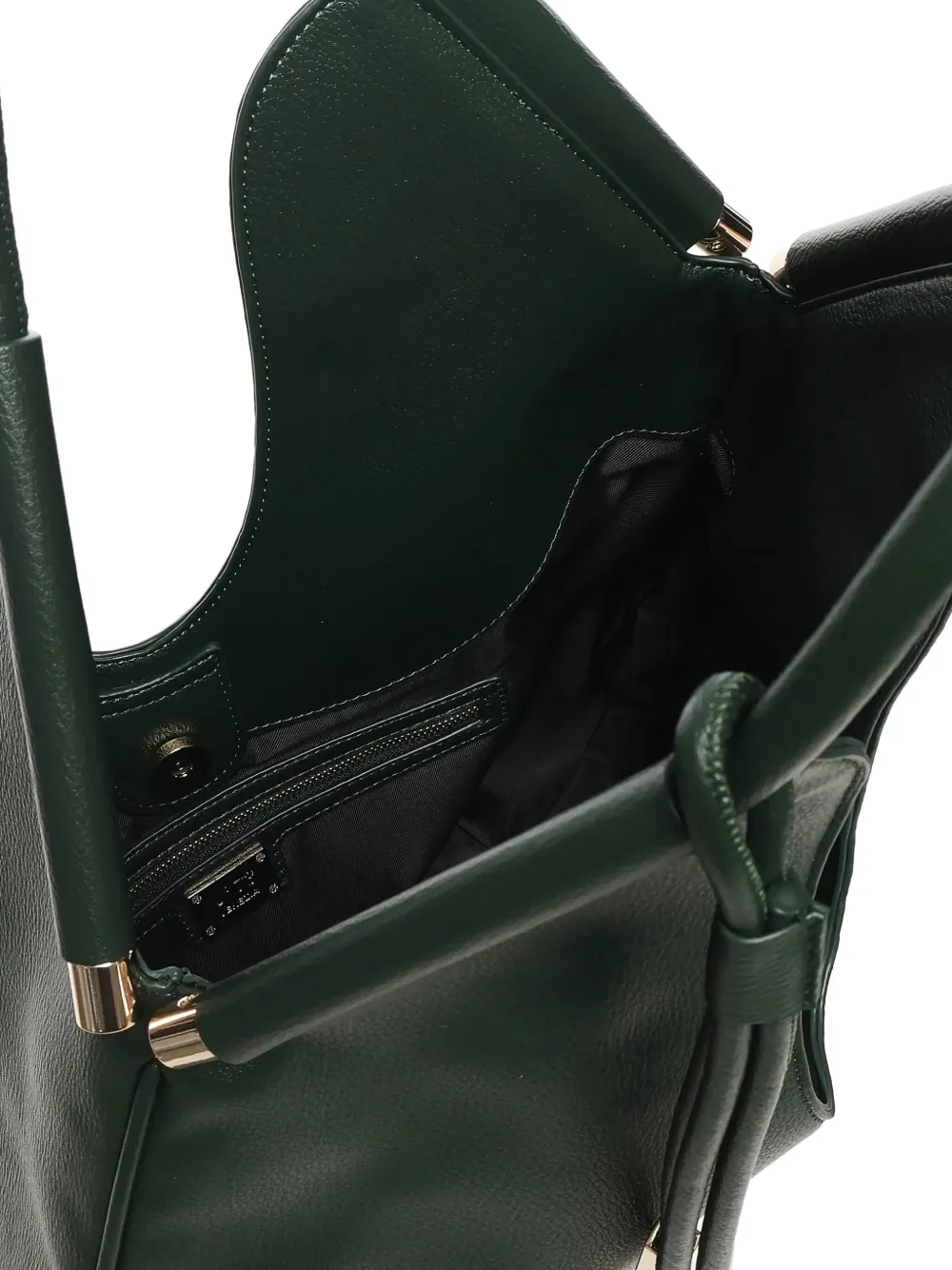 V73 Curved-handle Tote Bag In Green